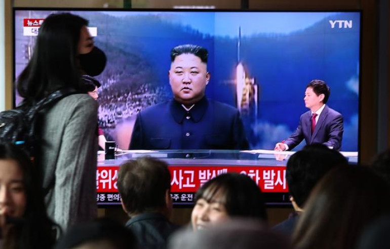 North Korea fires around 10 ballistic missiles into sea North Korea fires around 10 ballistic missiles into sea