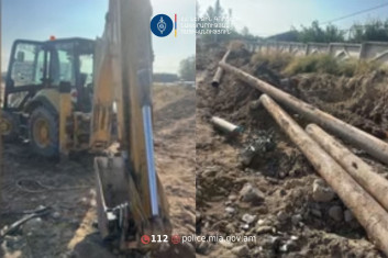 Վաղարշապատի համայնքային ոստիկանները կանխել են խողովակների գողությունը (տեսանյութ)