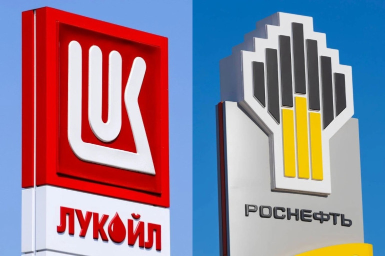 The United States imposed sanctions on Rosneft and Lukoil