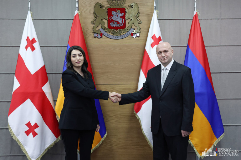 Արփինե Սարգսյանը և Վրաստանի ՆԳ նախարարը քննարկել են հանցավորության դեմ պայքարի, հասարակական կարգի և անվտանգության ապահովման վերաբերյալ հարցեր (տեսանյութ)