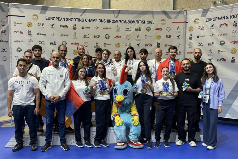 Shooter Gohar Harutyunyan, vice-champion of the European Championship Shooter Gohar Harutyunyan, vice-champion of the European Championship