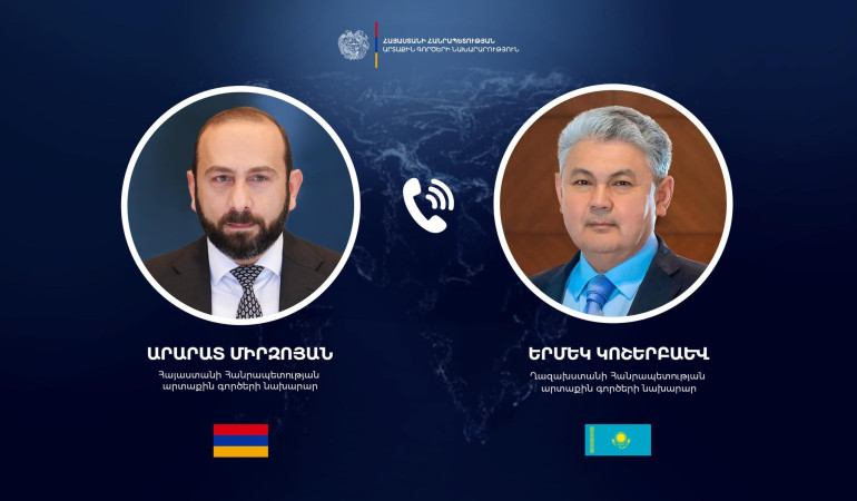 Mirzoyan exchanged views on the newly appointed Foreign Minister of Kazakhstan on the issues on the agenda of the partnership Mirzoyan exchanged views on the newly appointed Foreign Minister of Kazakhstan on the issues on the agenda of the partnership
