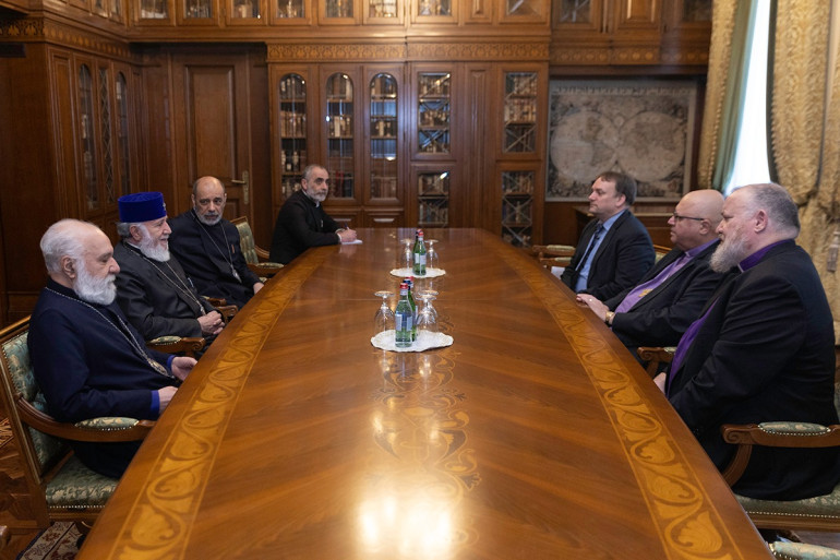 Ամենայն Հայոց Կաթողիկոսն ընդունել է Գերմանիայի Ավետարանական եկեղեցու պատվիրակությանը