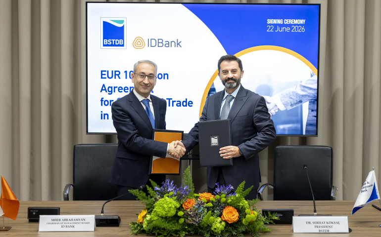 BSTDB and IDBank Sign EUR 10 million Financing Package to Support SMEs and Trade in Armenia