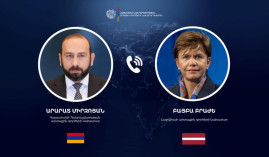 Mirzoyan thanks Latvian foreign minister for support in exporting several shipments of Flowers from Armenia to Latvia