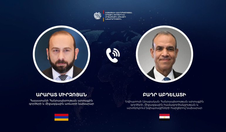 Արարատ Միրզոյանը Եգիպտոսի ԱԳ նախարարին է ներկայացրել Հայաստանի և Ադրբեջանի միջև հաստատված խաղաղության ինստիտուցիոնալացման ուղղությամբ տարվող աշխատանքները