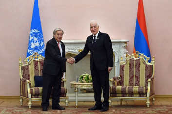 Vahagn Khachaturyan and António Guterres discussed the importance of regional peace for infrastructure and tourism development