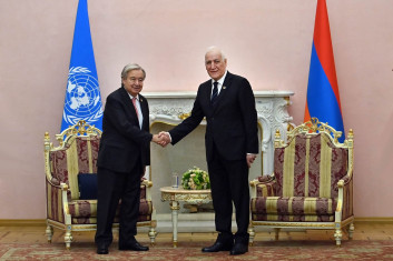 Վահագն Խաչատուրյանը և Անտոնիու Գուտերեշը քննարկել են տարածաշրջանային խաղաղության նշանակությունը ենթակառուցվածքների ու տուրիզմի զարգացման գործում Վահագն Խաչատուրյանը և Անտոնիու Գուտերեշը քննարկել են տարածաշրջանային խաղաղության նշանակությունը ենթակառուցվածքների ու տուրիզմի զարգացման գործում