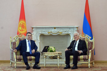 The presidents of Armenia and Kyrgyzstan discussed deepening trade and economic ties between the two countries