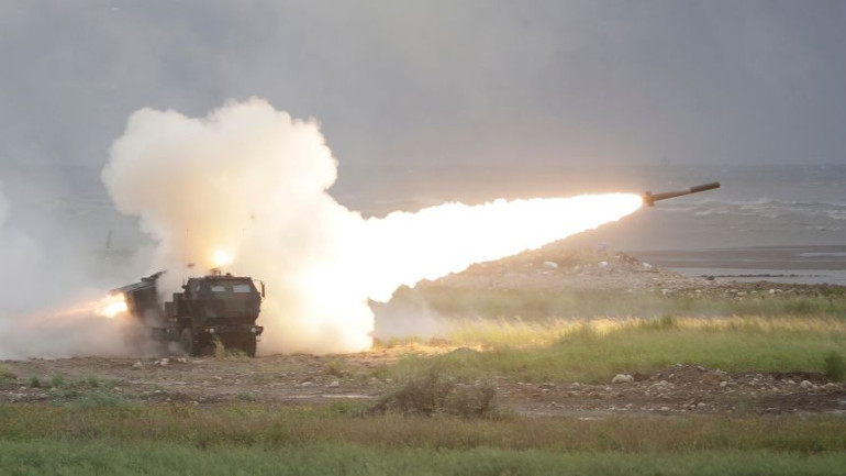 Taiwan test-fires rockets in China’s direction from US-supplied mobile launching system Taiwan test-fires rockets in China’s direction from US-supplied mobile launching system