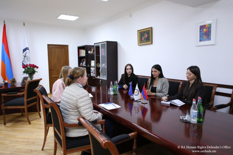 Անահիտ Մանասյանը Հայաստանում Եվրոպական միության առաքելության ղեկավարի հետ քննարկել են մարդու իրավունքներին առնչվող հարցերով հետագա համագործակցության հնարավորությունները