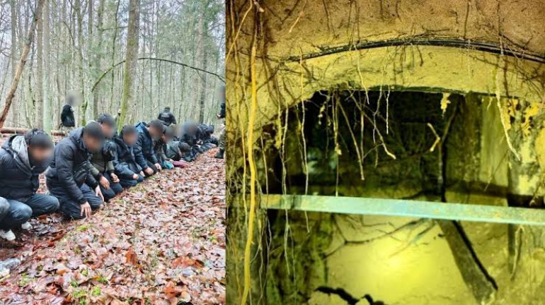 Latvia stops 28 migrants from Belarus after tunnel discovery
