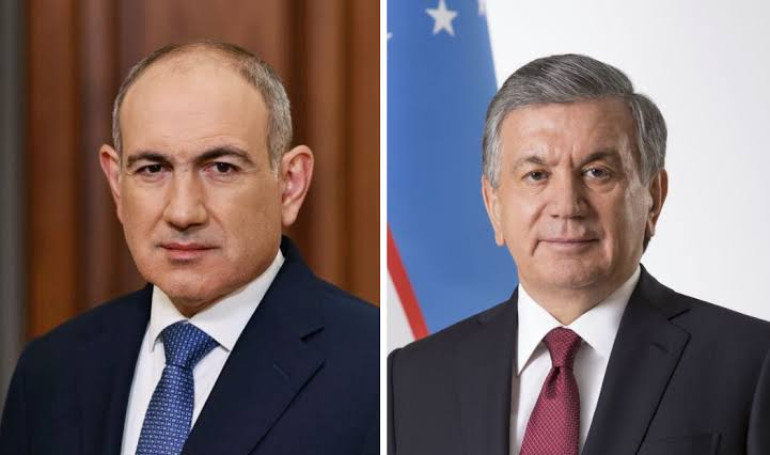 Пашинян и президент Узбекистана обсудили дальнейшее развитие отношений между Арменией и Узбекистаном и вопросы двусторонней повестки