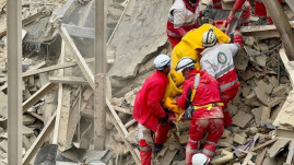 Rescuers comb through rubble after attack on residential area: Iranian Red Crescent