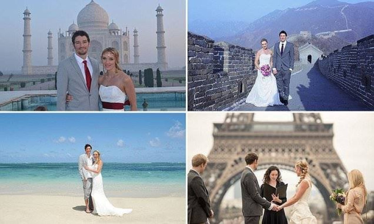 Բրիտանացի զույգն իր պսակադրությունն իրականացրել է 8 երկրներում (լուսանկարներ)