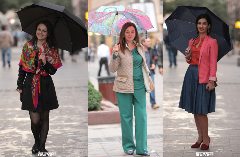 Անձրևանոցը Երևանի փողոցներում.  Street style (ֆոտոշարք)

 