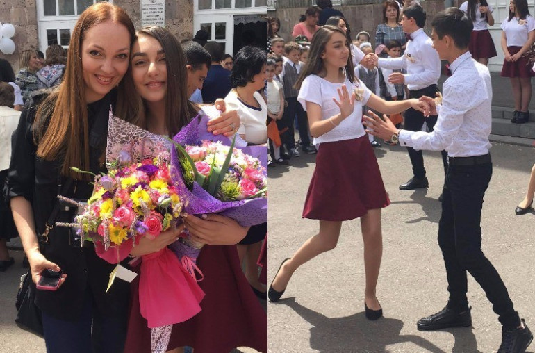 Իրինա Թովմասյանի դստեր՝ Մեգիի Վերջին զանգը