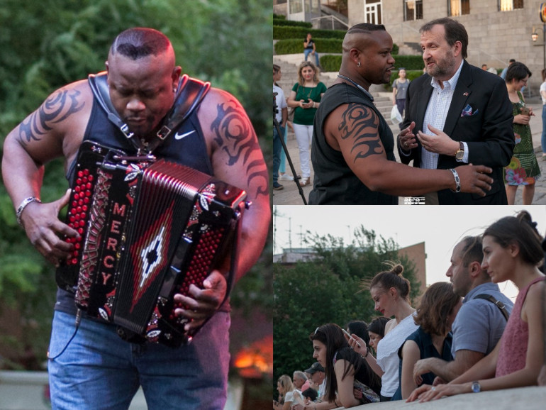 Պարային ռիթմեր Կասկադում. Dwayne Dopsie and the Zydeco Hellraisers ամերիկյան խմբի համերգը Երևանում