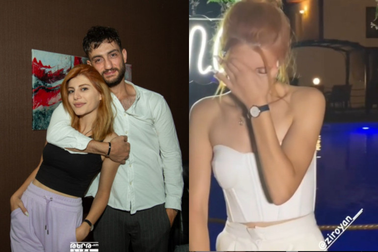 «Իմ Իննա, քո սերը իմն ա». Զիրոյանի ռոմանտիկ անակնկալը Իննա Խոջամիրյանի 25-ամյակին և դերասանուհու հուզմունքը