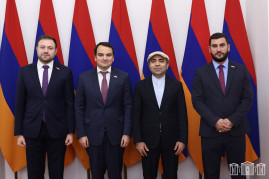 «Ուժեղ Հայաստան» խմբակցության անդամները և Իրանի դեսպանը քննարկել են ԹՐԻՓՓ-ին և Հայաստան-Ադրբեջան հարաբերություններին առնչվող հարցեր