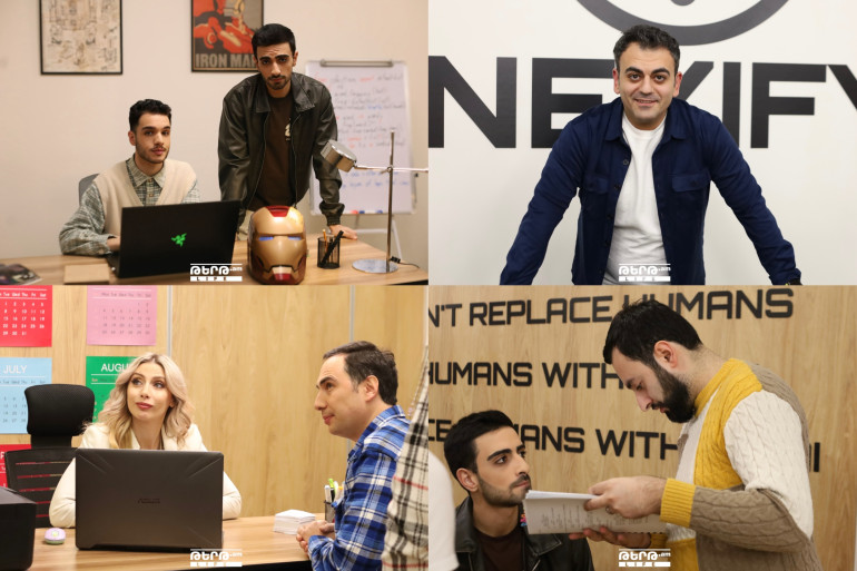 Այն, ինչ մնում է կադրից դուրս. Tert.am Life-ը «Թեք Startup» սիթքոմի նկարահանման հրապարակում է