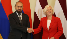 Հայաստան-Լատվիա հարաբերությունների զարգացման աճող դինամիկա կա․ Արարատ Միրզոյանը հանդիպել է Սաեյմայի նախագահ նախագահ Դայգա Միերինյայի հետ Հայաստան-Լատվիա հարաբերությունների զարգացման աճող դինամիկա կա․ Արարատ Միրզոյանը հանդիպել է Սաեյմայի նախագահ նախագահ Դայգա Միերինյայի հետ