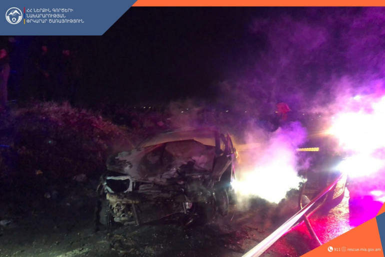 Արմավիրի մարզում բախվել են «Toyota»-ն և «Opel»-ը, վերջինս բռնկվել է, կա զnh և տուժածներ