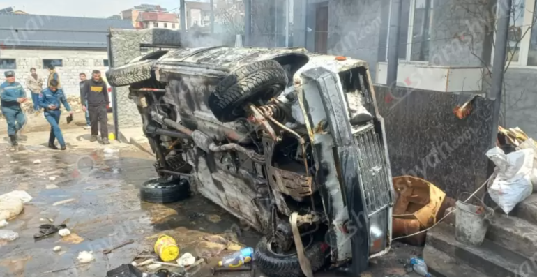 Ավտովերանորոգման կետում աշխատանքներ կատարելիս պայթյnւն է տեղի ունեցել՝ հրդեհի բռնկումով