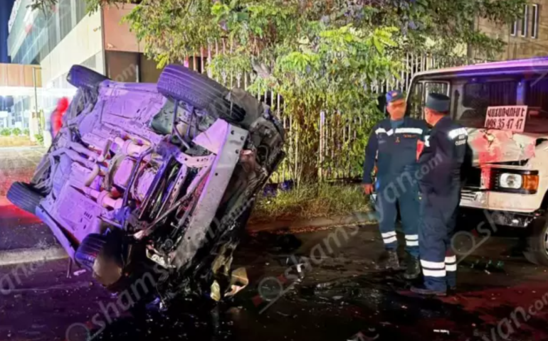 Երևանում բախվել են «Nissan Tiida»-ն և «Chevrolet»-ը. կա 1 զոh