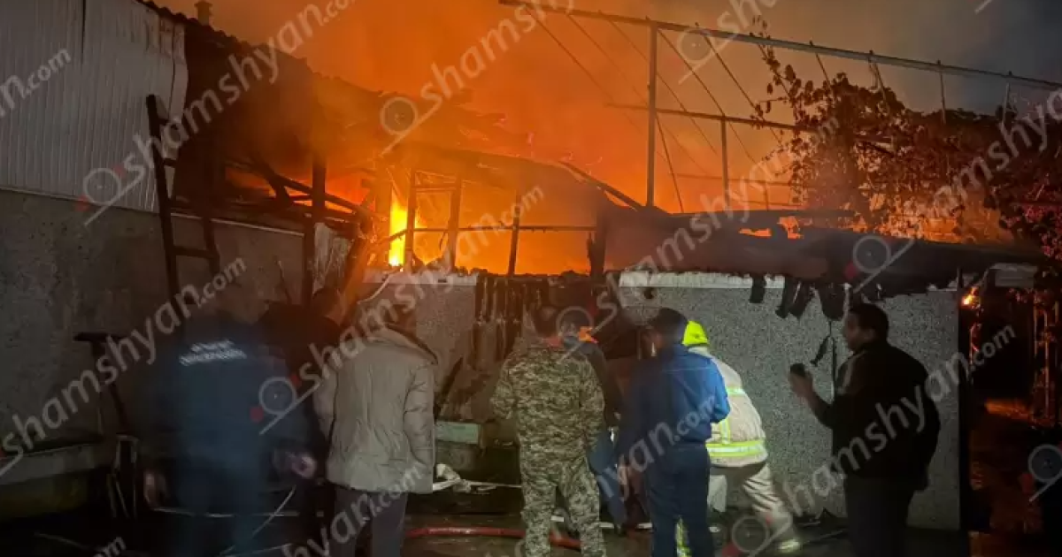 A big fire broke out in Ararat Marz. 