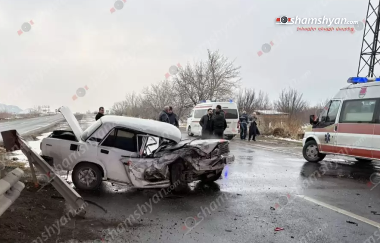 Երևան-Երասխ ավտոճանապարհին բшխվել են «Jeep»-ը և «ՎԱԶ 2107»-ը, կա վիրшվոր