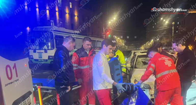 «BMW»-ն վրաերթի է ենթարկել թիվ 1 երթուղին սպասարկող տրոլեյբուսի վարորդին, բժիշկները պայքարում են նրա կյանքի համար