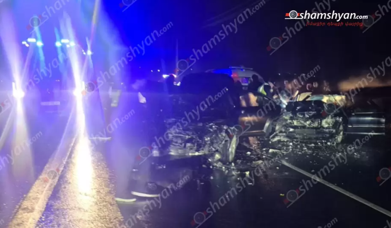 Ողբերգական ավտովթար Կոտայքի մարզում, բшխվել են «Mercedes»-ները, կա 1 զnհ, 3 վիրավnր