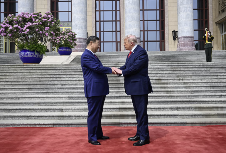 Xi calls on Trump to 'build a brighter future' together; trade teams reached 'positive outcome' yesterday. state media Xi calls on Trump to 'build a brighter future' together; trade teams reached 'positive outcome' yesterday. state media