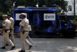Modi faces challenge from activists over surveillance at India youth protest Modi faces challenge from activists over surveillance at India youth protest