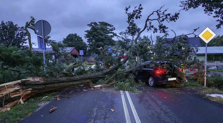 Storms and gales hit Poland: homes flooded, trees down and thousands of emergency callouts Storms and gales hit Poland: homes flooded, trees down and thousands of emergency callouts