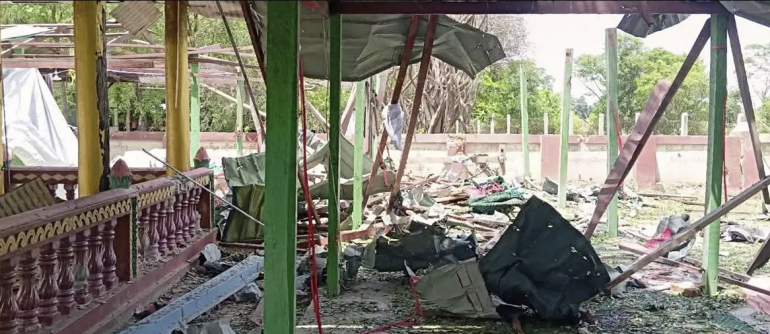 Myanmar airstrike kills 14 at Buddhist monastery: reports Myanmar airstrike kills 14 at Buddhist monastery: reports