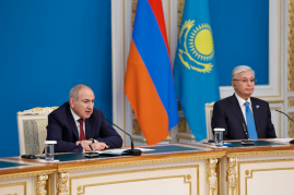 Nikol Pashinyan and Kassym-Jomart Tokayev discussed opportunities for cooperation in implementing regional transport projects Nikol Pashinyan and Kassym-Jomart Tokayev discussed opportunities for cooperation in implementing regional transport projects