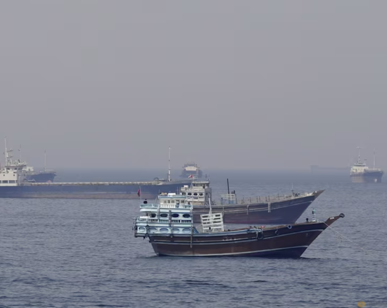 Iranian cargo ship is struck, and talks between Tehran and its neighbors are postponed Iranian cargo ship is struck, and talks between Tehran and its neighbors are postponed