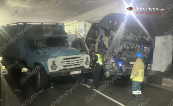 Սևան-Դիլիջան թունելում բшխվել են «ԶԻԼ», «ԳԱԶ 53» և «Shaanxi» մակնիշի բեռնատարները․ թունելով երթևեկությունը ժամանակավորապես դադարեցվել է Սևան-Դիլիջան թունելում բшխվել են «ԶԻԼ», «ԳԱԶ 53» և «Shaanxi» մակնիշի բեռնատարները․ թունելով երթևեկությունը ժամանակավորապես դադարեցվել է