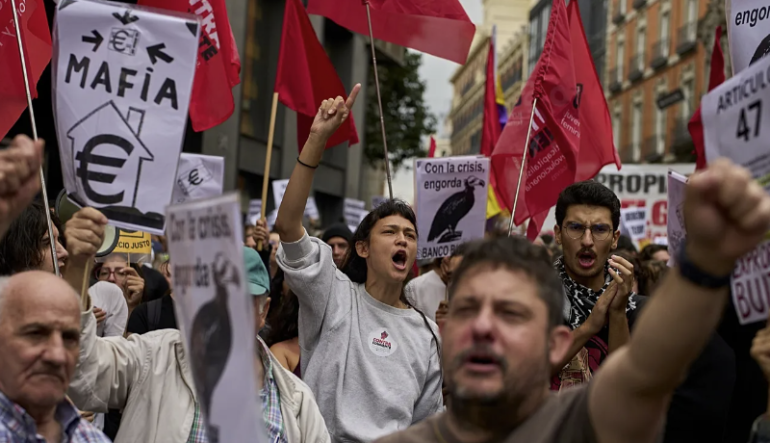 Spain faces housing protests in more than 50 cities after parliament rejects tenant protections Spain faces housing protests in more than 50 cities after parliament rejects tenant protections