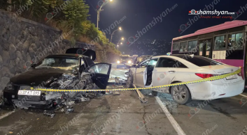 Երևանում բшխվել են «Hyundai Sonata»-ն և «BMW»-ն․ կան վիրшվորներ