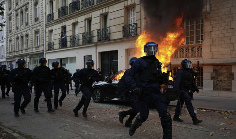 France braces for tense day of protests as security concerns take centre stage France braces for tense day of protests as security concerns take centre stage