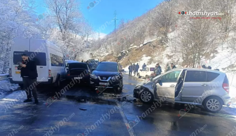 Շղթայական ավտովթար՝ Դիլիջան-Վանաձոր ճանապարհին, կա 3 տուժած