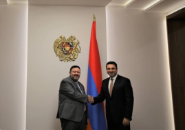 Alen Simonyan and David Allen discuss regional developments and issues of bilateral interest
