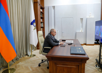 Փաշինյանը տեսակապով մասնակցում է Մինսկում ընթացող Եվրասիական միջկառավարական խորհրդի նիստին: