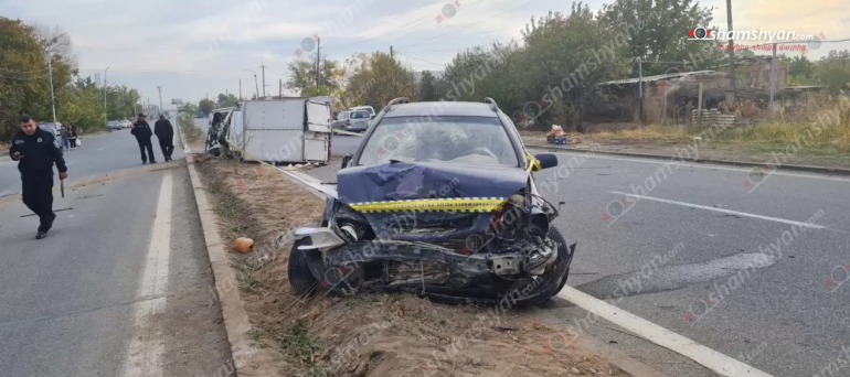 Արմավիրի մարզում բախվել են «Opel»-ն ու բեռնատարը, կան տուժածներ