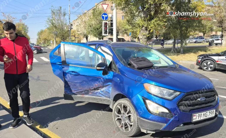 Հալաբյան-Արզումանյան փողոցների խաչմերուկում բախվել են «Ford»-ը և «Opel»-ը, կան տուժածներ