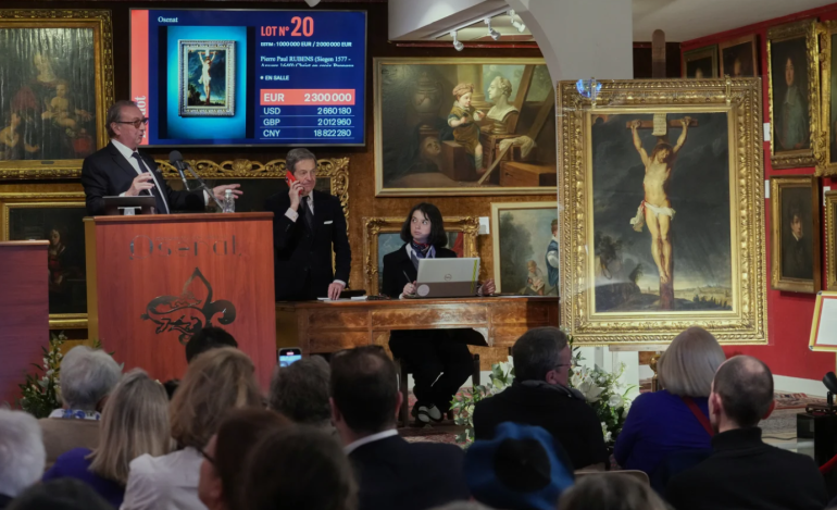 Long-lost Rubens painting depicting crucifixion sells for $2.7M