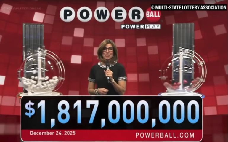 A Powerball player in Arkansas has won a $1.817 billion lottery jackpot